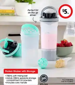Coles Protein Shaker with Storage offer