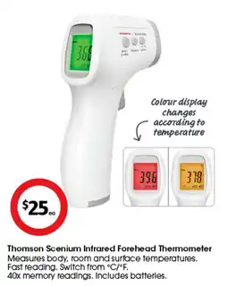 Coles Thomson Scenium Infrared Forehead Thermometer offer