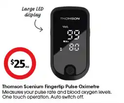 Coles Thomson Scenium Fingertip Pulse Oximetre offer