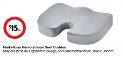 Coles Marketlane Memory Foam Seat Cushion offer