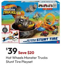 Target Hot Wheels Monster Trucks Stunt Tire Playset offer