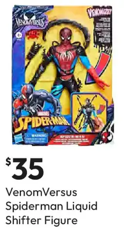 Target VenomVersus Spiderman Liquid Shifter Figure offer