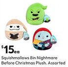Target Squishmallows 8in Nightmare Before Christmas Plush. Assorted offer