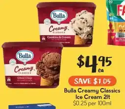 Drakes Bulla Creamy Classics Ice Cream offer