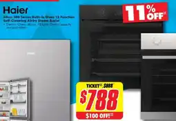 The Good Guys Haier 500 Series Built-in Oven 12 Function Self-Cleaning Airfry Steam Assist offer