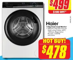 The Good Guys Haier Front Load Washer offer