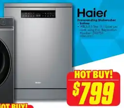 The Good Guys Haier Freestanding Dishwasher - Satina offer