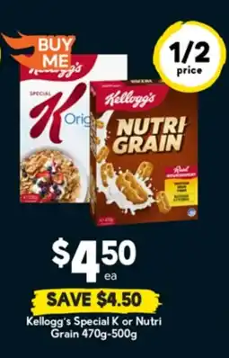 Drakes Kellogg's Special K or Nutri Grain offer