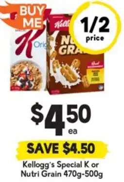 Drakes Kellogg's Special K or Nutri Grain offer