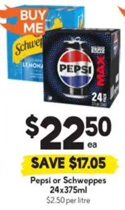 Drakes Pepsi or Schweppes offer