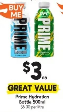 Drakes Prime Hydration Bottle offer