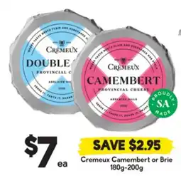 Drakes Cremeux Camembert or Brie offer