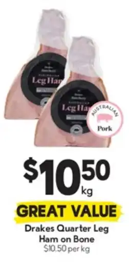 Drakes Drakes Quarter Leg Ham on Bone offer