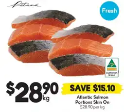 Drakes Atlantic Salmon Portions Skin On offer