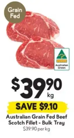 Drakes Australian Grain Fed Beef Scotch Fillet - Bulk Tray offer