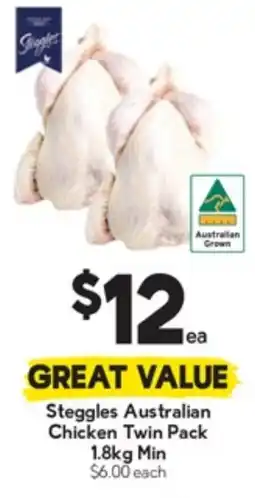Drakes Steggles Australian Chicken Twin Pack offer