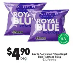 Drakes South Australian Mitolo Royal Blue Potatoes offer
