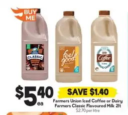 Drakes Farmers Union Iced Coffee or Dairy Farmers Classic Flavoured Milk offer