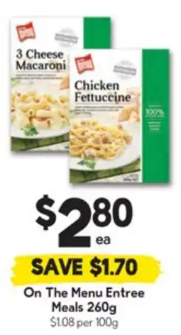 Drakes On The Menu Entree Meals offer