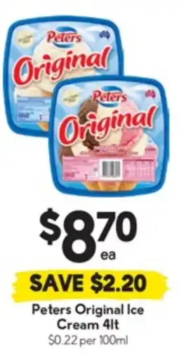 Drakes Peters Original Ice Cream offer
