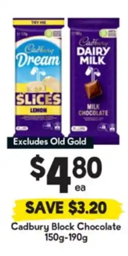 Drakes Cadbury Block Chocolate offer