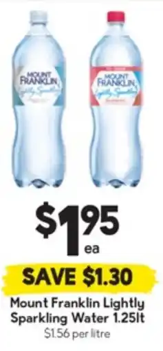 Drakes Mount Franklin Lightly Sparkling Water offer