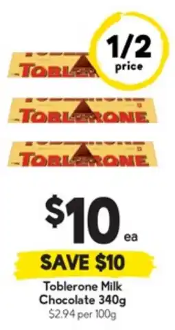 Drakes Toblerone Milk Chocolate offer