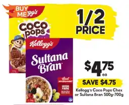 Drakes Kellogg's Coco Pops Chex or Sultana Bran offer