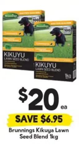 Drakes Brunnings Kikuya Lawn Seed Blend offer