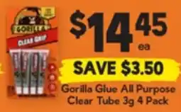 Drakes Gorilla Glue All Purpose Clear Tube offer