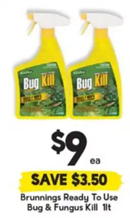 Drakes Brunnings Ready To Use Bug & Fungus Kill offer