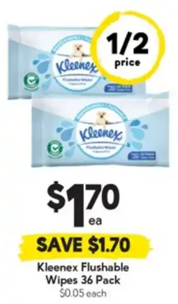 Drakes Kleenex Flushable Wipes offer