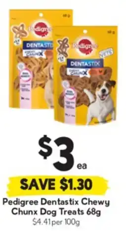 Drakes Pedigree Dentastix Chewy Chunx Dog Treats offer