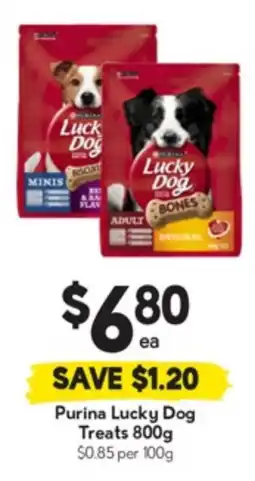 Drakes Purina Lucky Dog Treats offer
