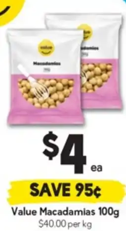 Drakes Value Macadamias offer