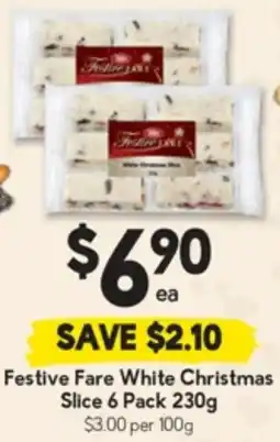 Drakes Festive Fare White Christmas Slice offer