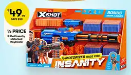 BIG W X Shot Insanity Motorised Playblaster offer