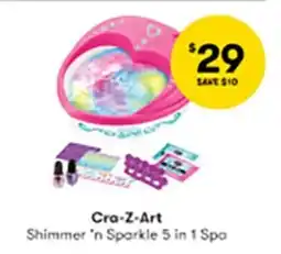 BIG W Cra-Z-Art Shimmer 'n Sparkle 5 in 1 Spa offer