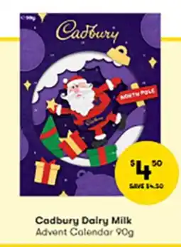 BIG W Cadbury Dairy Milk Advent Calendar offer