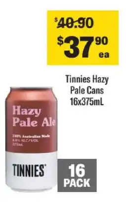 Liquorland Tinnies Hazy Pale Cans offer