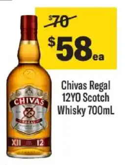 Liquorland Chivas regal 12yo scotch whisky offer