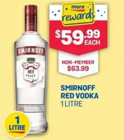 SipnSave Smirnoff red vodka offer