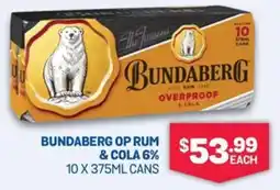 SipnSave Bundaberg op rum & cola 6% offer