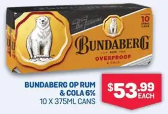 SipnSave Bundaberg op rum & cola 6% offer