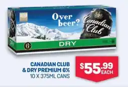 SipnSave Canadian club & dry premium 6% offer