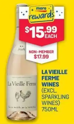 SipnSave La vieille ferme wines (excl. sparkling wines) offer