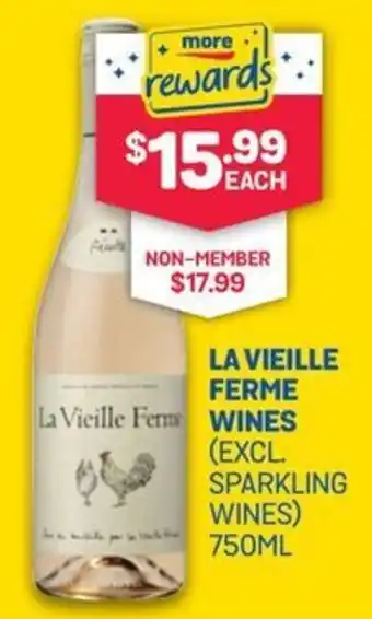 SipnSave La vieille ferme wines (excl. sparkling wines) offer