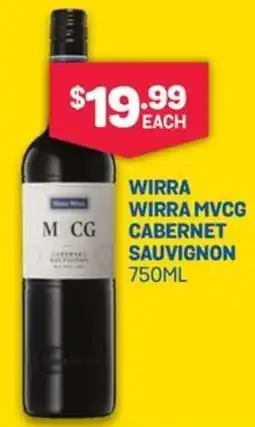 SipnSave Wirra mvcg cabernet sauvignon offer