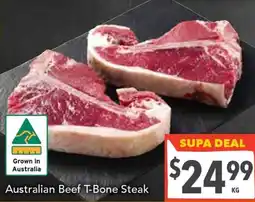 Supa Valu Australian Beef T-Bone Steak offer