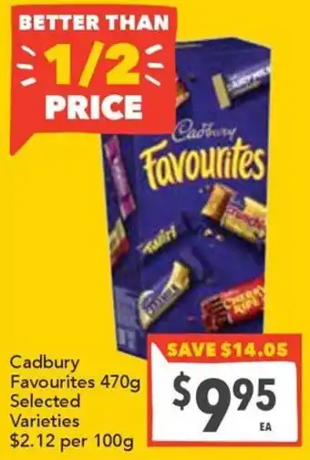 Cadbury Favourites Selected Varieties